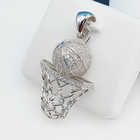 "925 Sterling Silver Cubic Zirconia Pendant, UU1P6A6041 - Picture 3 of 8